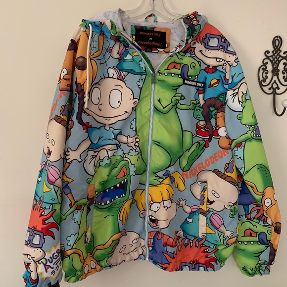 Members Only x Nickelodeon Rugrats Hooded Jacket Sz L - Picture 1 of 6